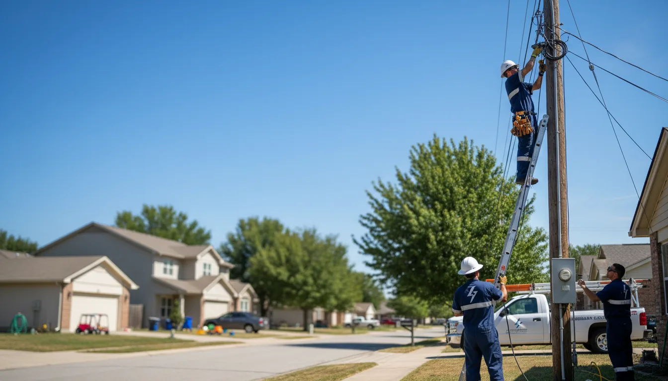 Residential electrician providing installation services in Skandia, MI